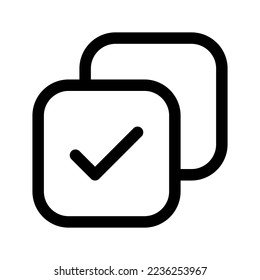 Copied Icon Vector Symbol Design Illustration