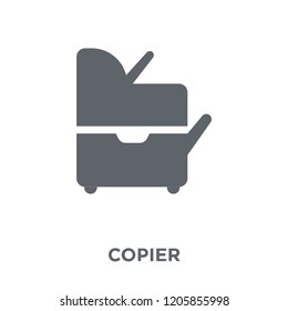 copier icon. copier design concept from Electronic devices collection. Simple element vector illustration on white background.