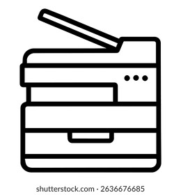 Copier icon on white background vector
Vector line icon office, work