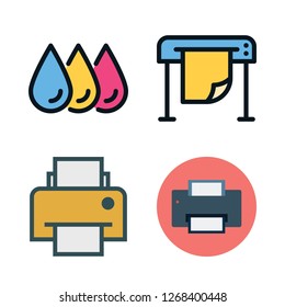 copier icon set. vector set about printing and printer icons set.