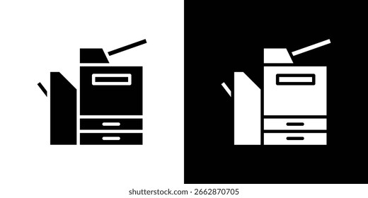 Symbol des Kopierers. Vektorsymbol im trendigen Flachdesign