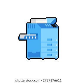 Copier pixel art. 8 bit Large copier office machine symbol