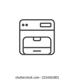 Copier Vector Icon On White Background. Flat Vector Copier Icon Symbol Sign From Modern Electronic Devices Collection For Mobile Concept And Web Apps Design.