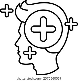 Coping Icon - Line Style - Social Anxiety Theme