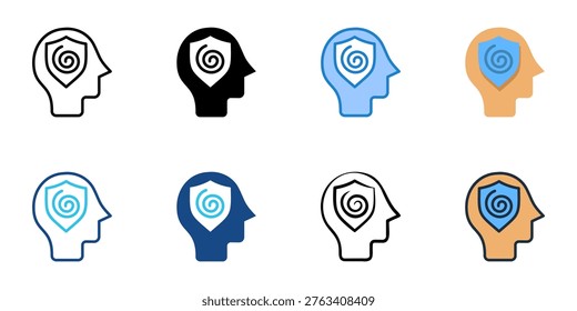 Coping icons set multiple style collection. Editable stroke 
