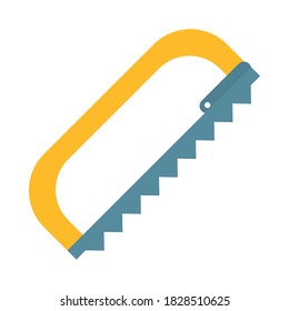 icono de la sierra de cobre sobre fondo blanco, estilo plano, ilustración vectorial