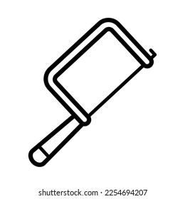Icono de la sierra en la ilustración de diseño vectorial de moda