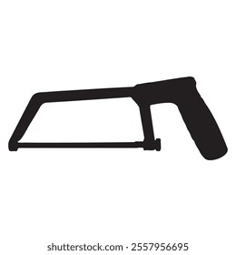 Coping Saw Silhouette Vector Illustration