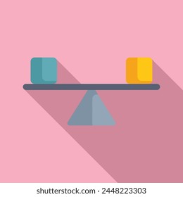 Coping skills balance icon flat vector. Work person task. Help therapy information