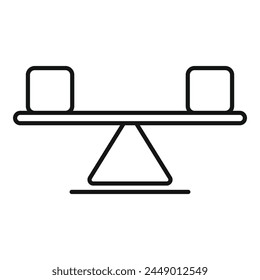Coping skills balance icon outline vector. Work person task. Help therapy information