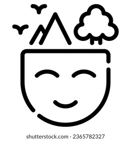 Coping Strategies Icon Illustration, for uiux, infographic, etc
