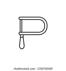 Copingsaw icon vector design template