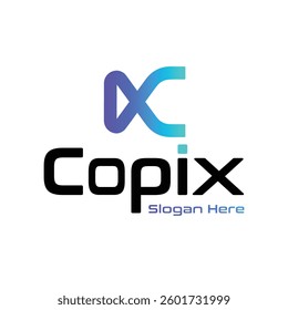 Copix Logo, C character Logo, IT Company Logo