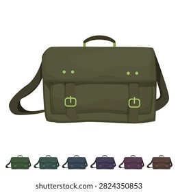 coporate briefcase color icon vector. coporate briefcase sign symbol illustration