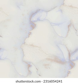 Repetición de la tinta de alcohol de cobre. Color de agua azul oriental. Pintura de Foil Art. Fondo Elegante Y Fluido. Fondo de Mármol Azul. Mármol de tinta del vector de oro. Lienzo acuarela dorado. Plantilla de entrada de lápiz abstracta de vectores