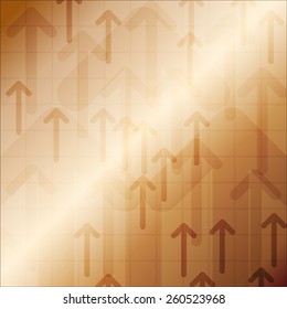 Copper arrow abstract texture background