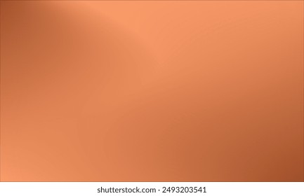 Copper or Brass background. Vector shine metallic mesh gradient template with elegant and clean style