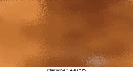 Kupferbronze-Folie Textur, Hintergrund-Glaseffekt Vektorgrafik für Drucke, cmyk Farbmodus.	