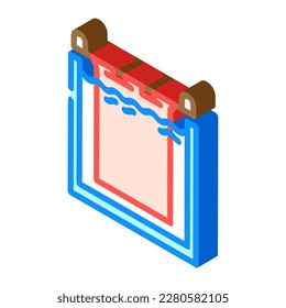 copper cathodes produces isometric icon vector. copper cathodes produces sign. isolated symbol illustration