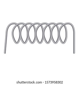 Copper coil icon. Cartoon of copper coil vector icon for web design isolated on white background
