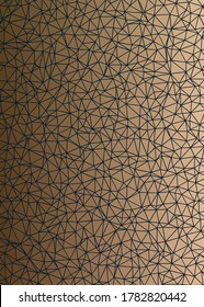 Copper color Abstract color Low-Polygones Generative Art background illustration