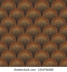 Copper color seamless geometric pattern. Based on old greek, arabic and turkish motifs. For textile, invitations, banners and other
