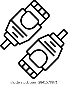 Copper Ethernet Cable Illustration vector Icon Design
