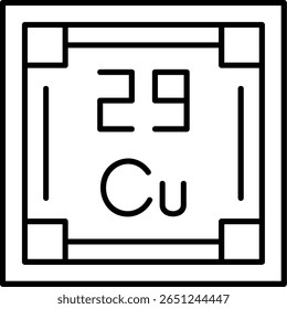 Design de ícone de estilo preenchido de cobre