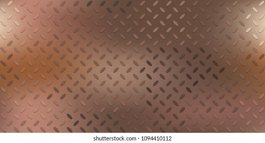 Copper Grunge Background, Vector Illustration