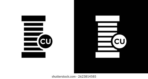 Copper icon for logo web mobile app UI design.