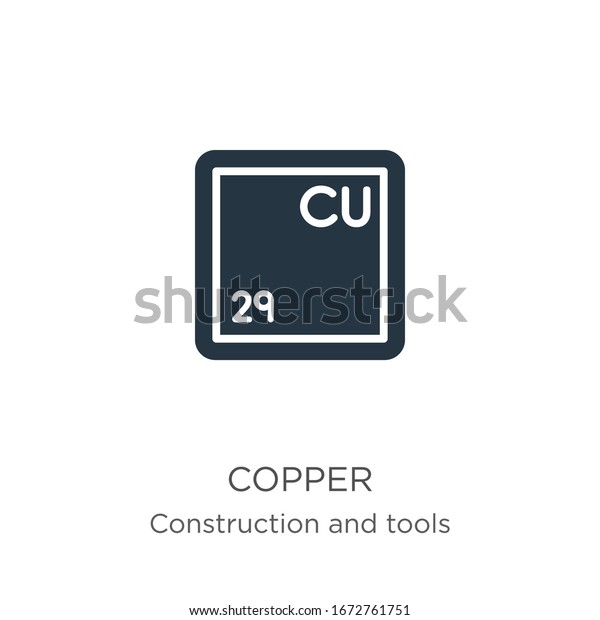 Copper Icon Vector Trendy Flat Copper Stock Vector (Royalty Free ...