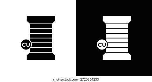 Iconos de cobre para proyectos gráficos y de Diseño web