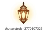 Copper lantern with glass panels