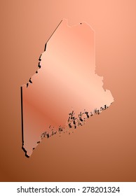 copper map of state maine