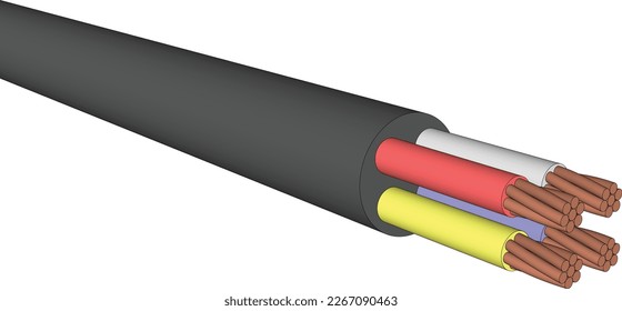 copper medium voltage cable especially suitable for distribution of energy. Unarmoured, with compacted copper conductor and XLPE insulation.