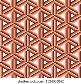 Copper pattern japanese seamless background. Vector illustration.