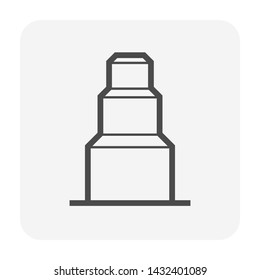 Copper pipe expansion tool icon design.