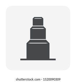 Copper pipe expansion tool icon design.
