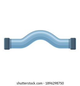 Copper pipe icon. Cartoon of copper pipe vector icon for web design isolated on white background