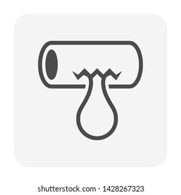 Copper pipe welding and tools icon design.
