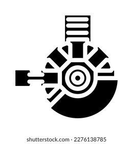 copper smelter cast anodes glyph icon vector. copper smelter cast anodes sign. isolated symbol illustration