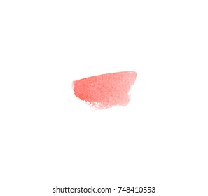 Copper tan  or peach vector watercolor on white background  for text and design. 