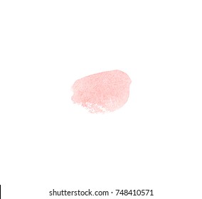 Copper tan  or peach vector watercolor on white background  for text and design. 