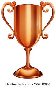 Copper trophy in classic design