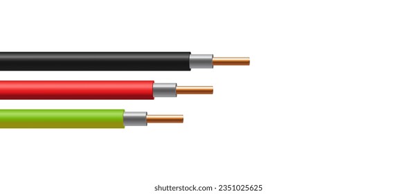 Copper wire vector, Electric copper wire vector illustration.