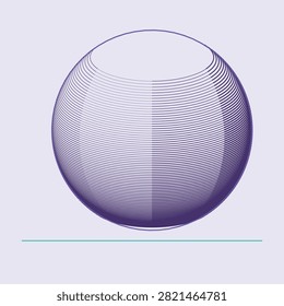 Copperplate Globe Shading built from 74 parallel hairlines graded over 4 steps, where only the stroke weight changes so the whole sakura plate prints in one ink with no tint or screen.