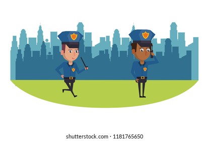 Cops in the city