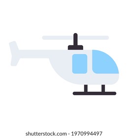 Copter vector icon in doodle design