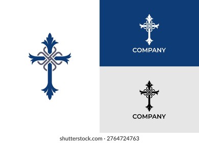 Coptic Church cross logo template