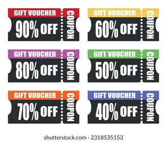 Copuones, vales, intercambio. Descuento, compras rentables. 